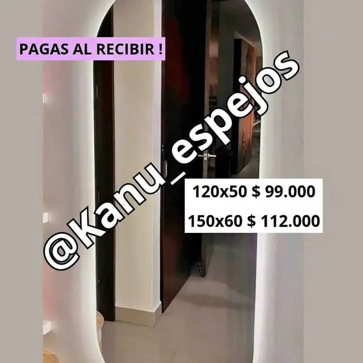 Espejo vestidor pildora luz LED en promoo hasta agotar stock
