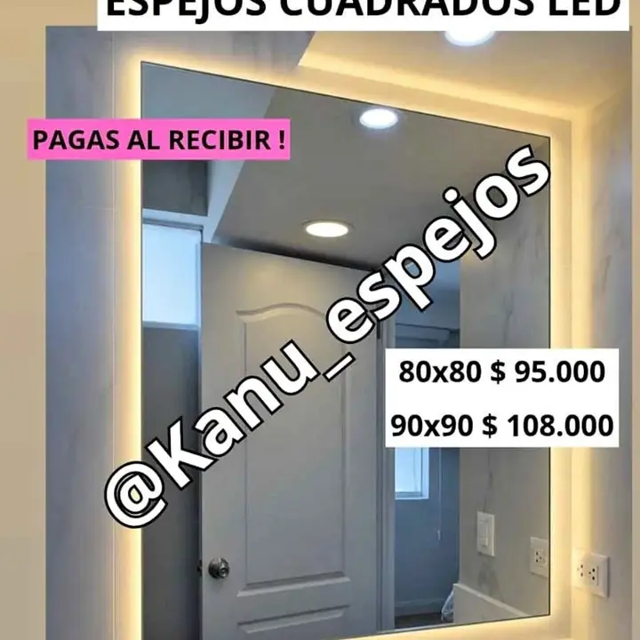 Espejo para baño luz LED en ofertaaa entrega en el dia