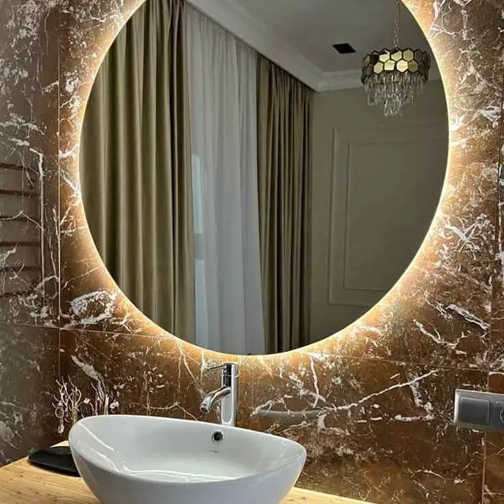 Espejo Circular LED Touch | No Distorsiona la Imagen