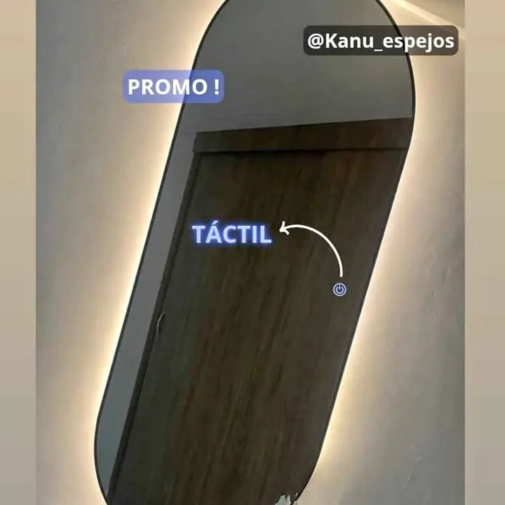 Espejo Píldora LED TOUCH – Precio Especial y Económico