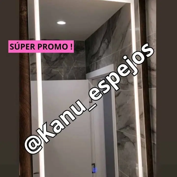 Espejos vestidores con LED y boton touch en promooo
