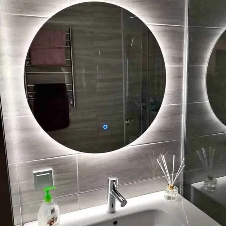 Espejo circular luz LED touch en promooo hasta agotar stock