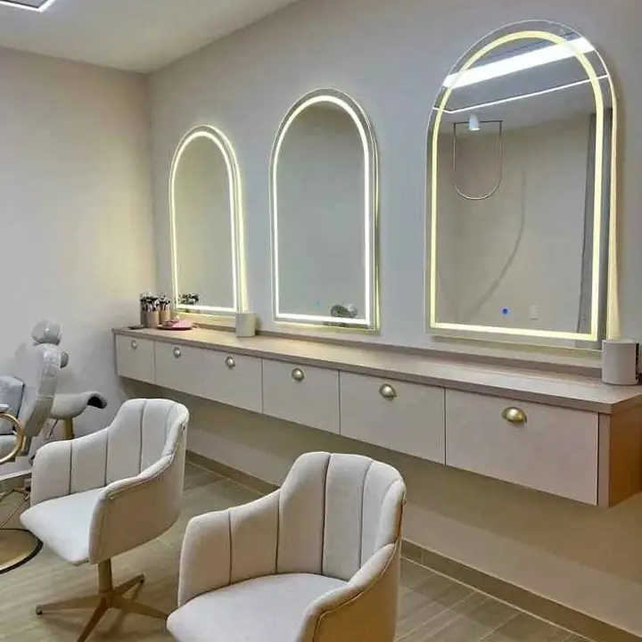 Espejo Cuerpo Entero Arco LED Premium con Luz Fría y Cálida | Entrega Inmediata