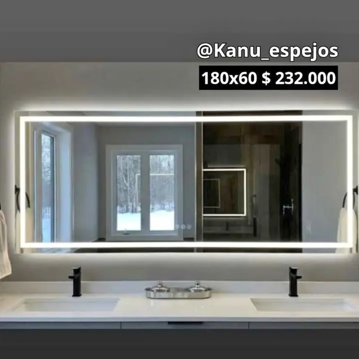 Espejo LED esmerilado sistema táctil en ofertaaaa entrega inmediata