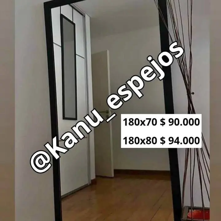 Espejo vestidor alamo en promoo listo para colgar