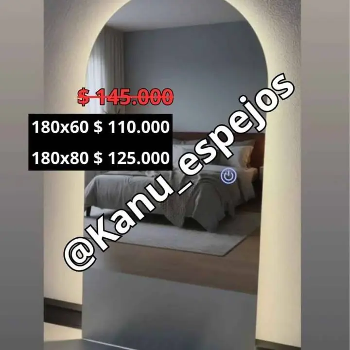 Espejo vestidor arco con luz LED! Entrega inmediata