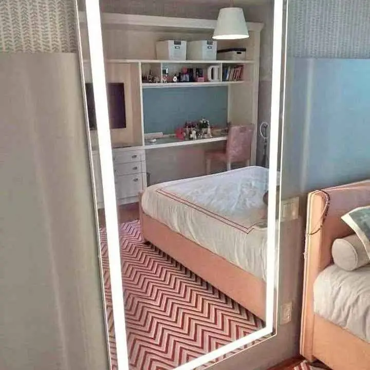 Espejo vestidor recto luz LED esmerilado en promoo entrega en el dia