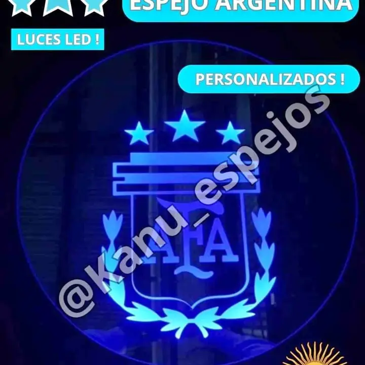 Espejo personalizado afe con luz LED en promoo hasta agotar stock