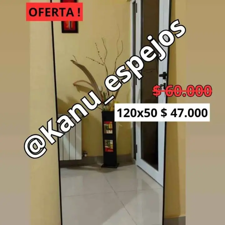 Espejo vestidor cuerpo enteró en ofertaa listo para colgar