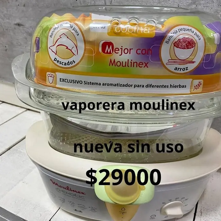 Vaporera moulinex nueva sin uso
