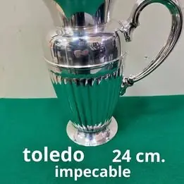 Jarra jarra toledo metal plateado 24 cm
