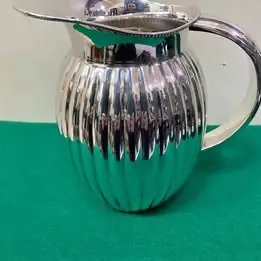 Jarra plata lappas metal plateado 20 cm
