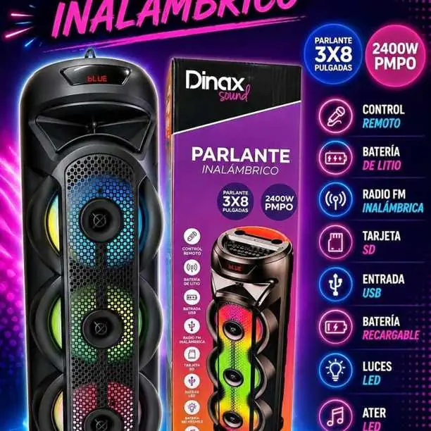 Parlante de 3x8 pulgadas super oferta