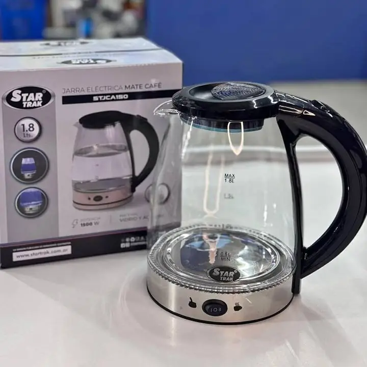 Pava eléctrica de vidrio super oferta