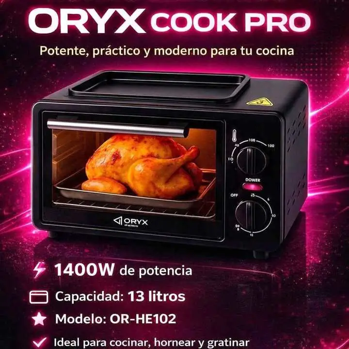 Horno eléctrico de 13 litros nuevo con garantía
