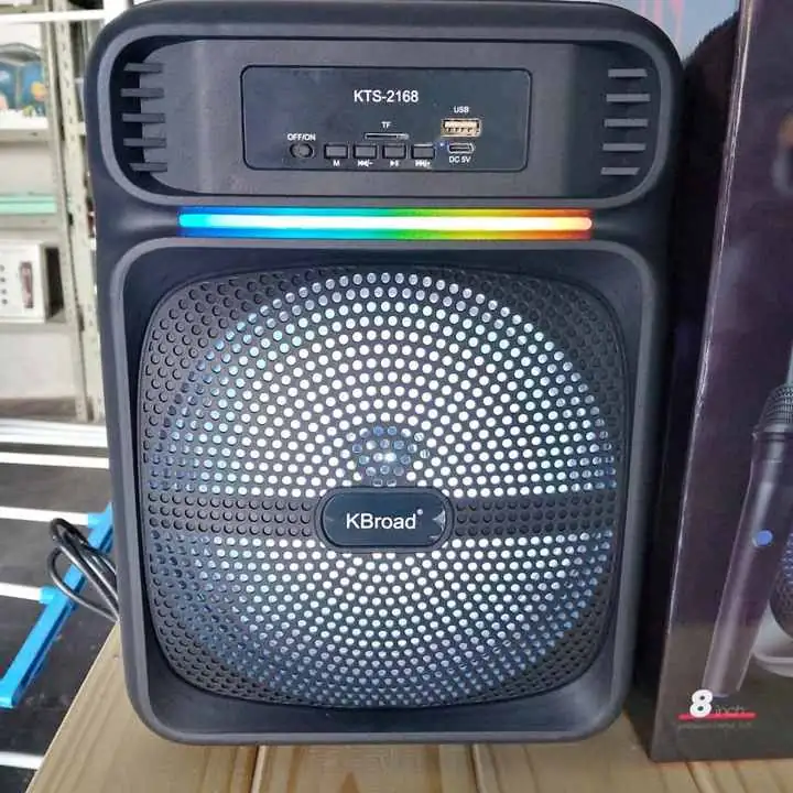 Parlante de 8 pulgadas con micrófono super oferta