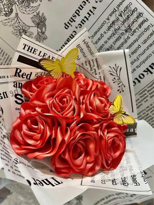 Ramo de 9 rosas rojas eternas