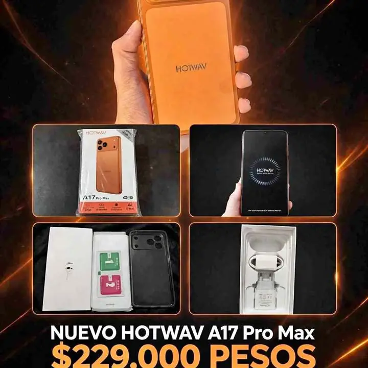 Hotwav a 17 pro max NUEVO,16 RAM 256 gigas,con ACCESORIOS,FUNDA,TEMPLADO,$229000,WHAP