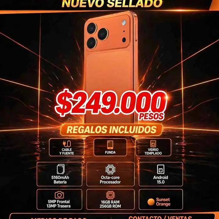 Hotwav a 17 pro max nuevo SELLADO,16 RAM 256 GIGAS,$249000 pesos, whatsapp