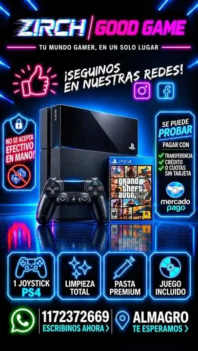 PS4 Zona Almagro parque Centenario