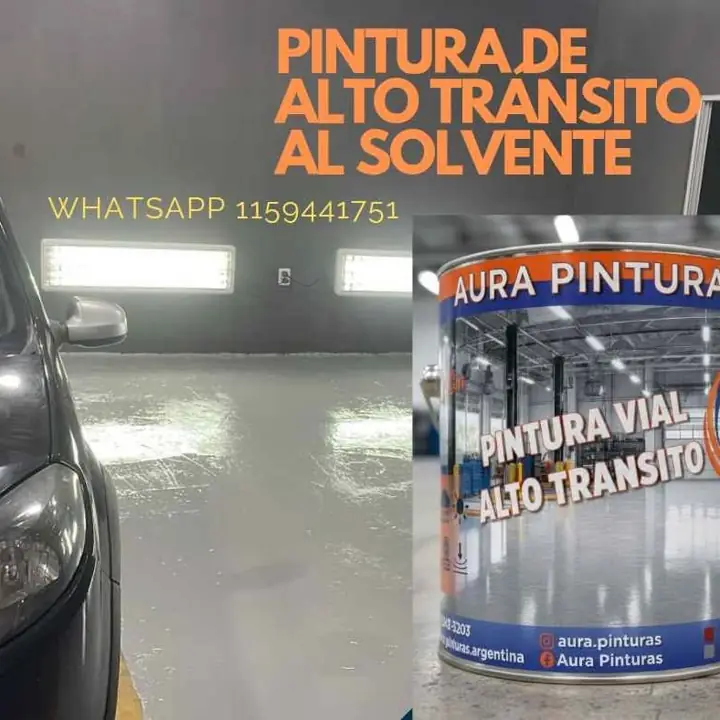Pintura de alto tránsito al solvente