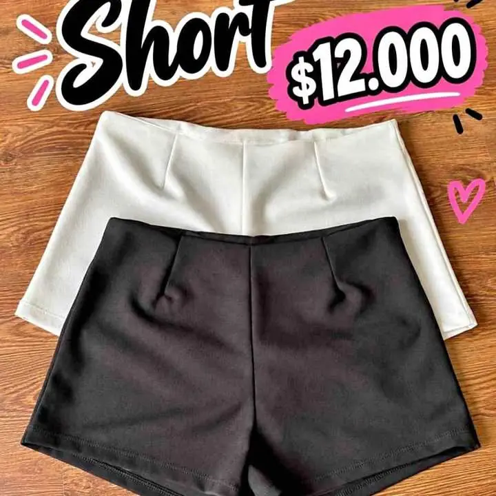 Shorts de creps sastreros talles S y M