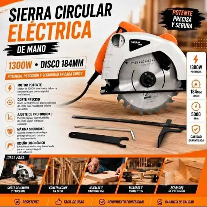 Sierra circular 1300W Versa max