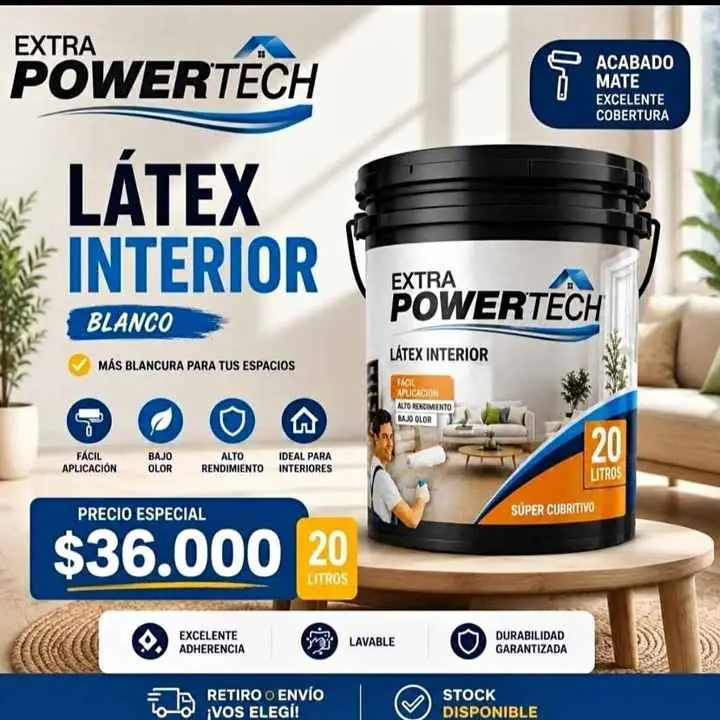 Latex blanco de 20 litros interior Extra power