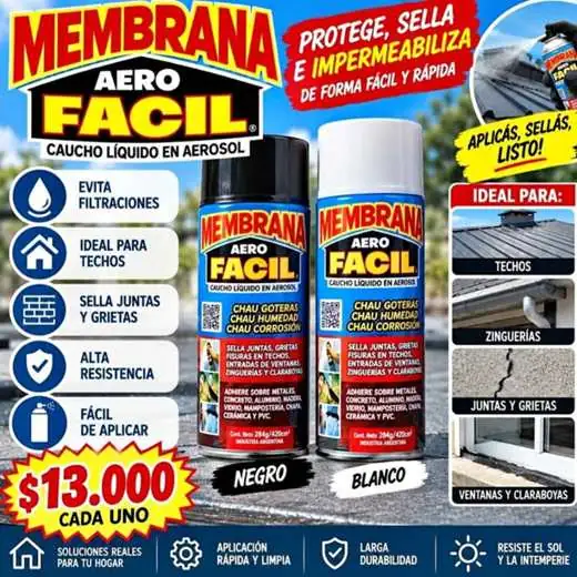 Membrana en aerosol caucho liquido super espesa