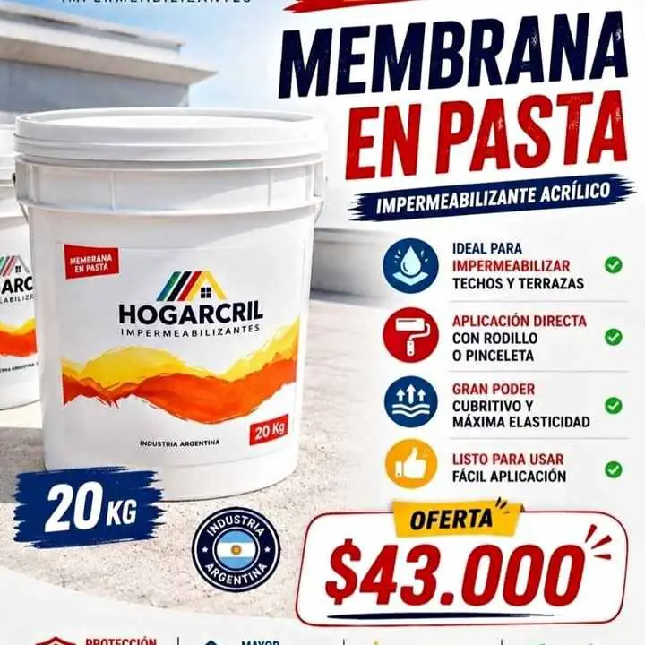 Membrana en pasta de 20L hogarcril