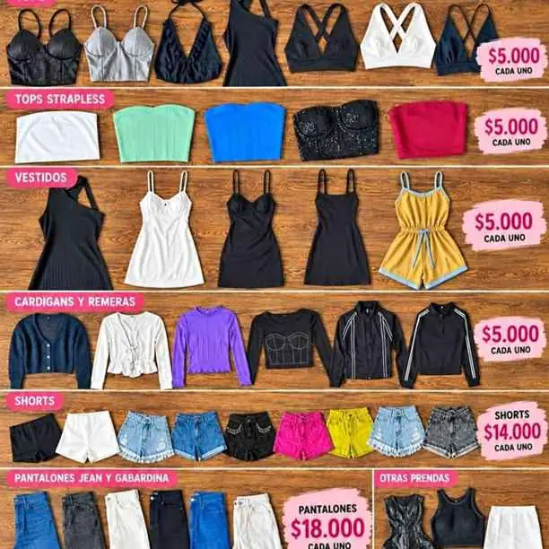 Liquidación por cierre de local de ropa de mujer temporada primavera verano