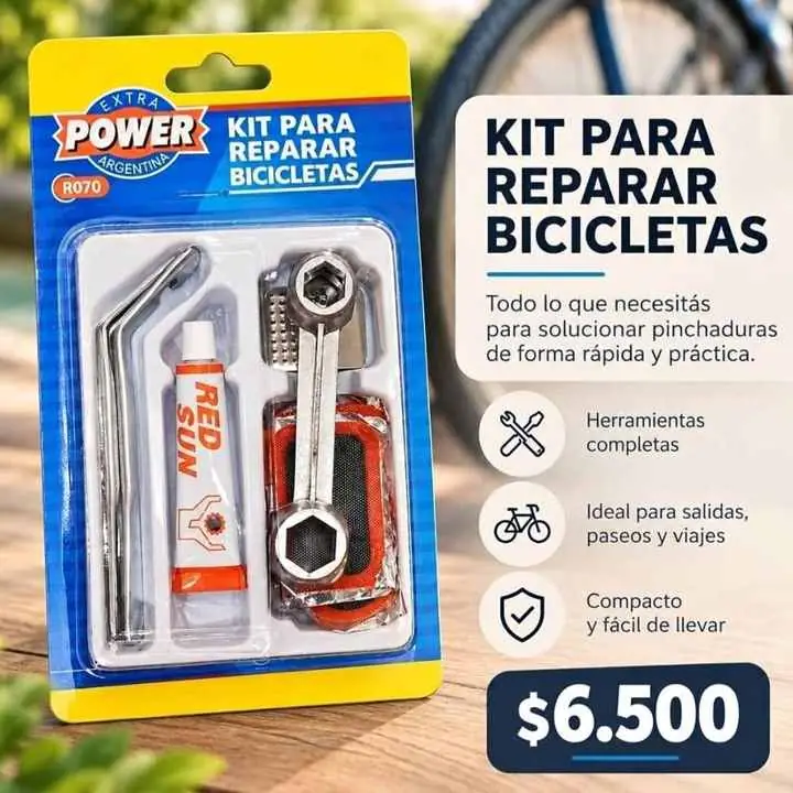 Kit de reparación de bicicletas