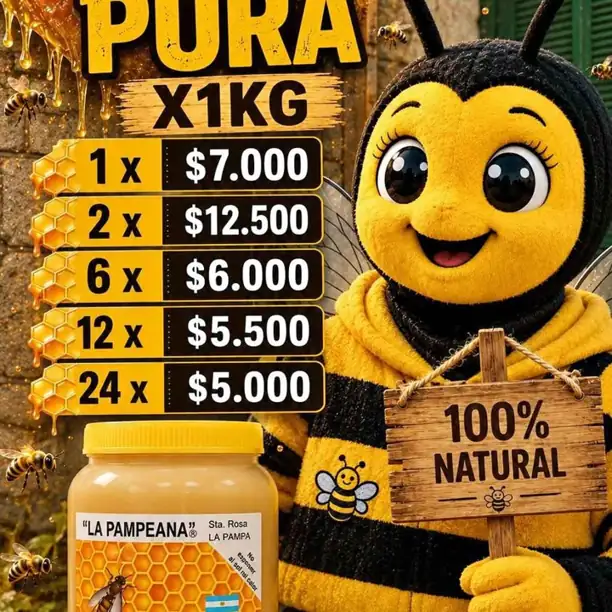 Miel pura (no líquida)