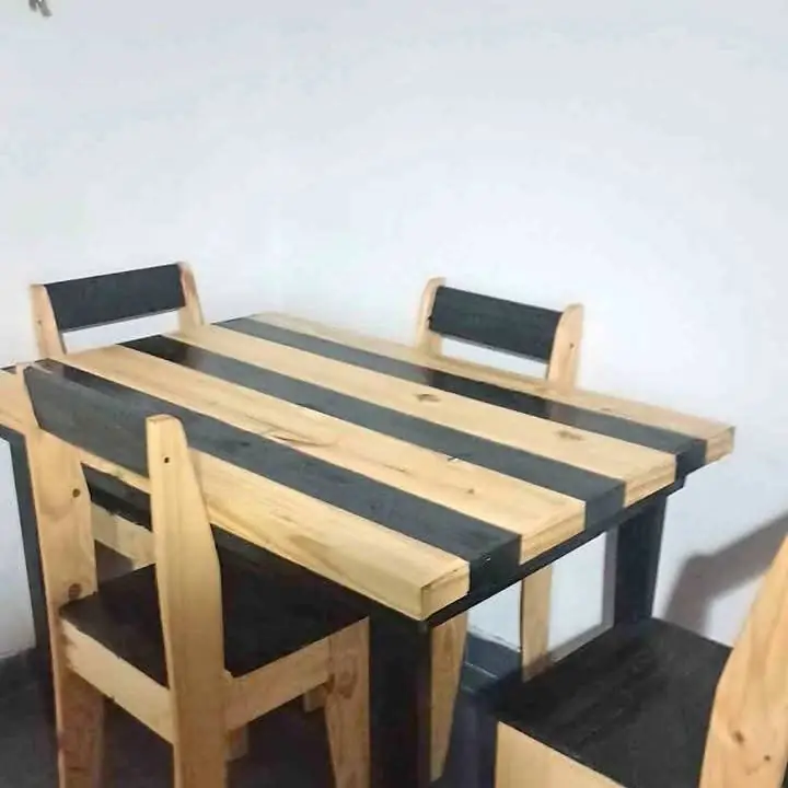Juegos mesas y sillas súper oferta Mesa de 120 y 4 sillas Mesa de 140 y 6 sillas Mesa de 160 y 6