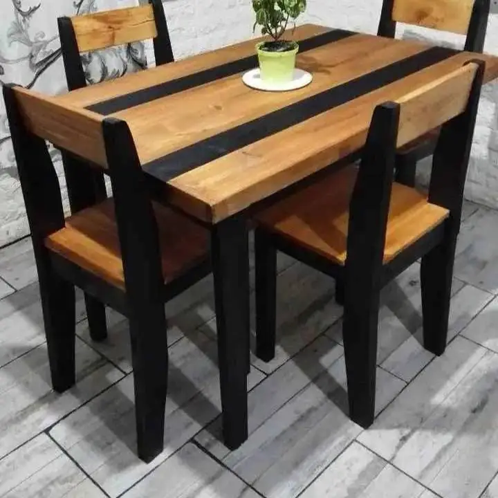 Juegos de comedor de pino macizo, realizamos envíos a domicilio. Abonas todo al recibir Contam