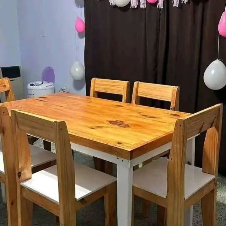 Juegos mesas y sillas súper oferta Mesa de 120 y 4 sillas Mesa de 140 y 6 sillas Mesa de 160 y 6