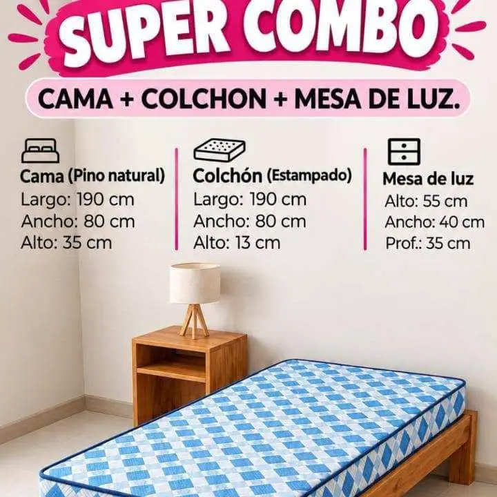 Somos fabricantes de camas y mas ... Envios a domicilio Abonas al recibirlo wsp