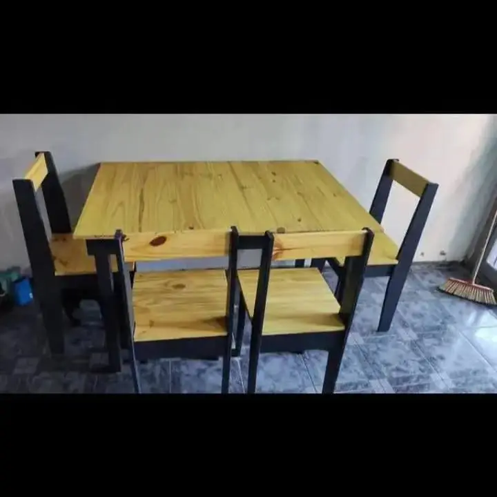 Somos fabricantes de mesa y silla de pino hacemos envios abonas al recibir