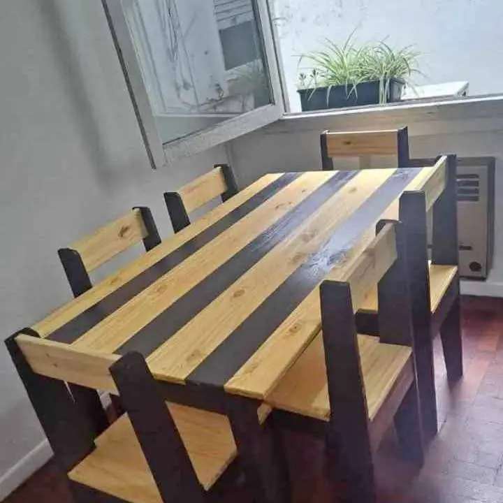 Juegos mesas y sillas súper oferta Mesa de 120 y 4 sillas Mesa de 140 y 6 sillas Mesa de 160 y 6