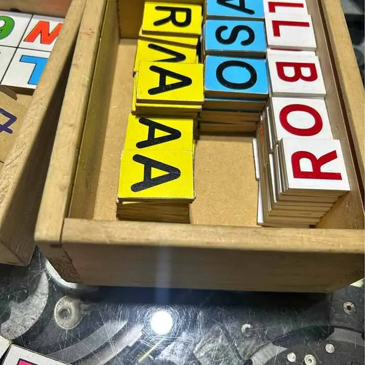 Bingo de letras lote de letras de madera