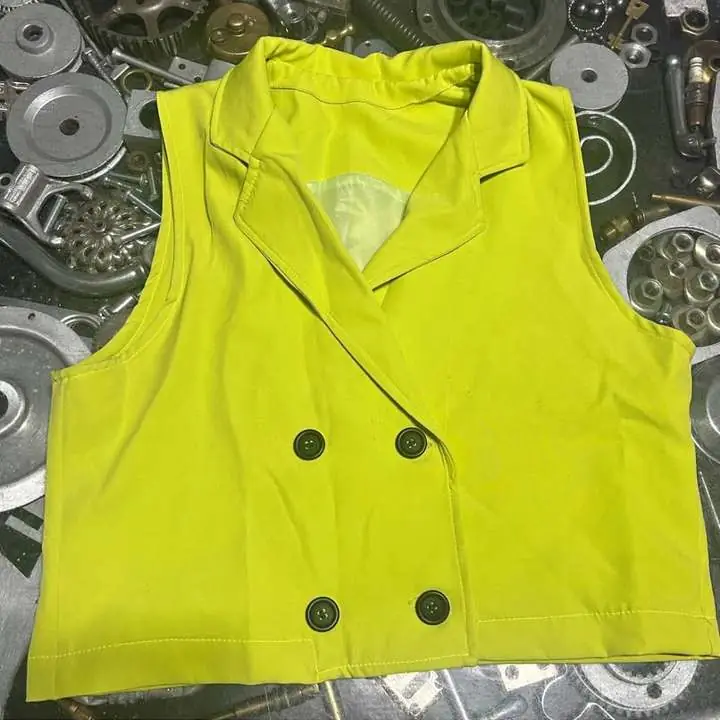 Chaleco sastrero talle M verde limon