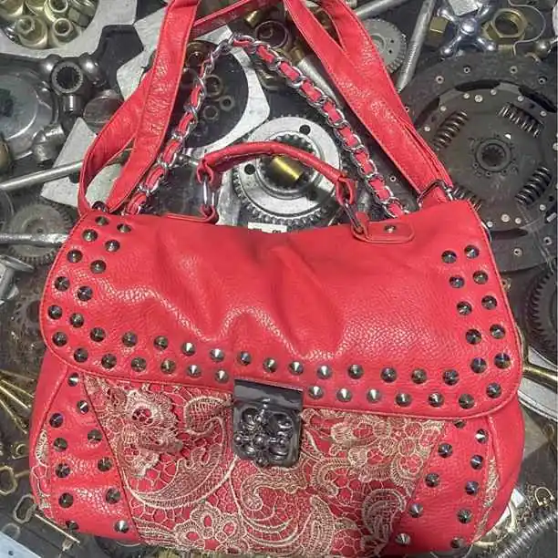 Cartera coral amplia