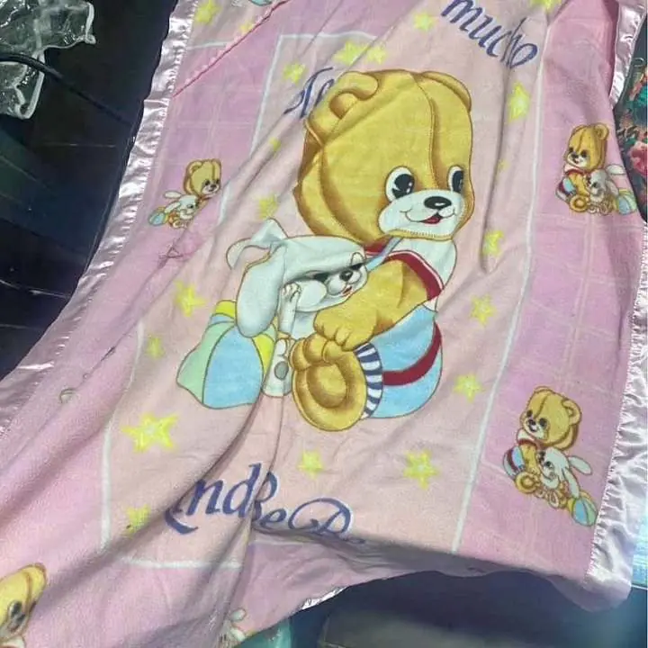 Manta de bebe rosa