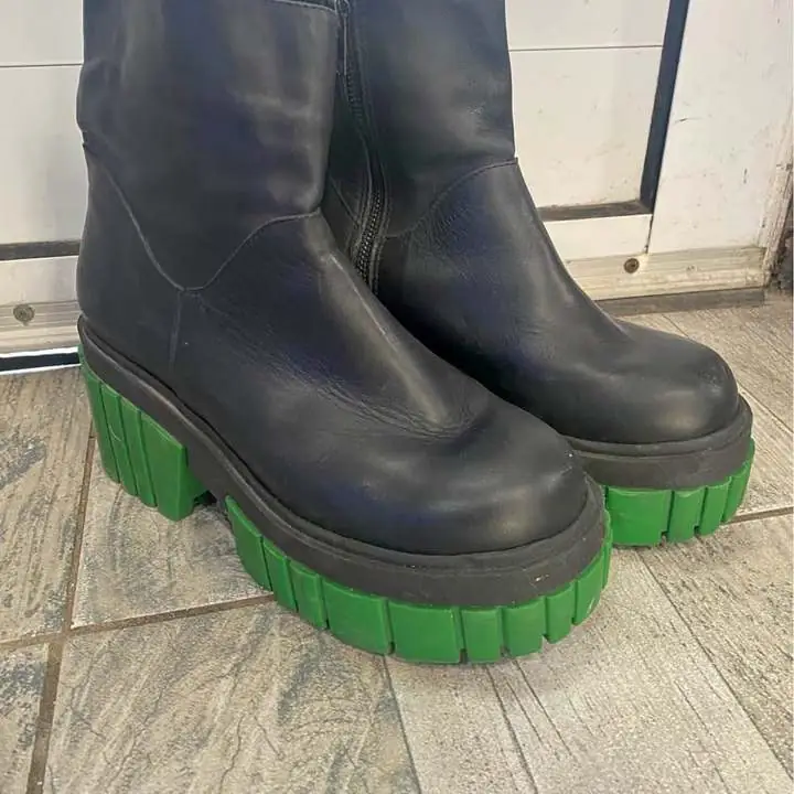 Botas fiori cuero puro
