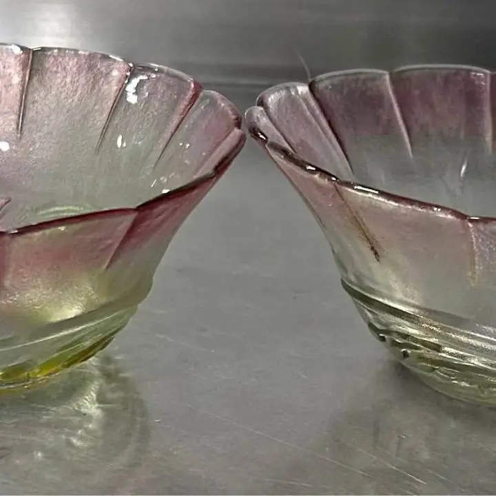Set x 2 bowl vidrio vintage