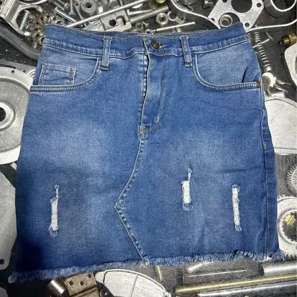 Pollera jean inquieta talle 40