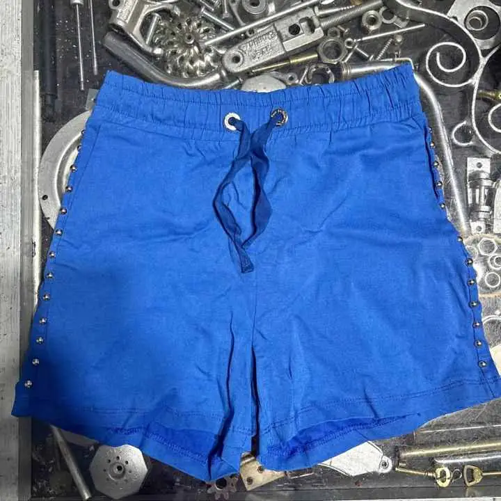 Short bengalina mujer azul