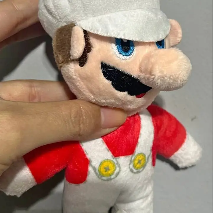 Llavero de peluche fire mario (mario bros)