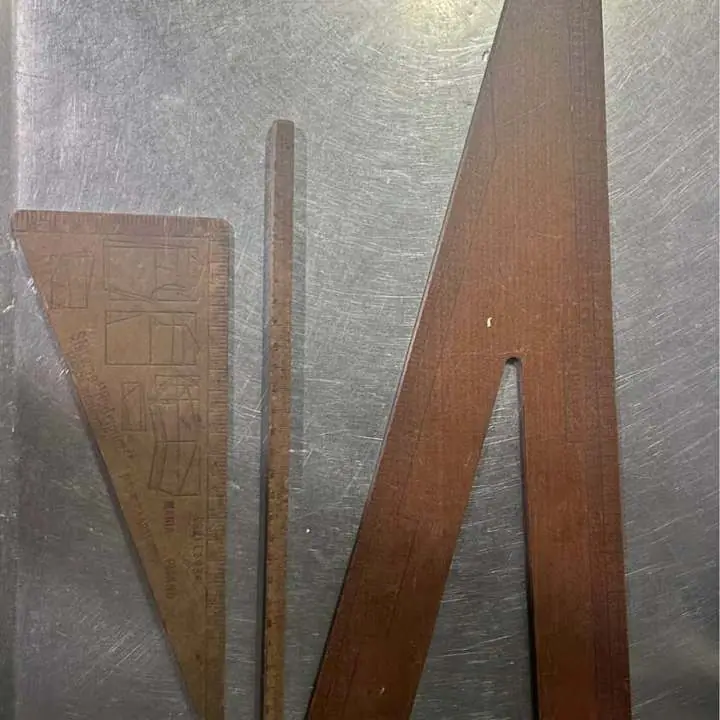 Reglas de madera para modista x 3