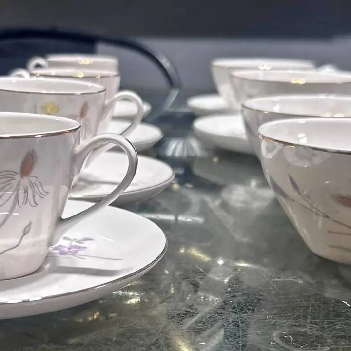 Juego de te y cafe porcelana 15 piezas